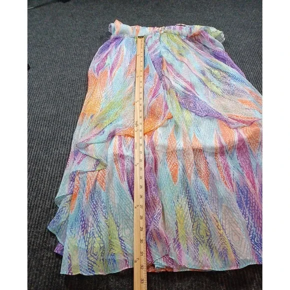 Free People Floral Boho Maxi Dress Crisscross Straps Summer Resort M - Picture 8 of 8